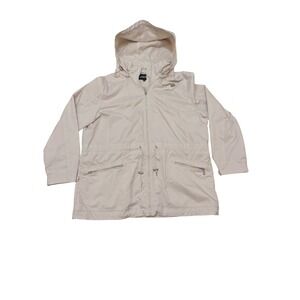 Northern‎ Reflections Women's XXL Beige Hooded Windbreaker Lightweight Jacket